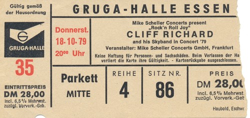 Cliff richard gruga halle - cliff,