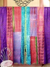2 Pcs Indian Sari Patchwork