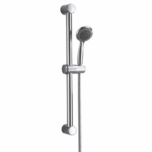 Round shower riser rail - riser, kit
