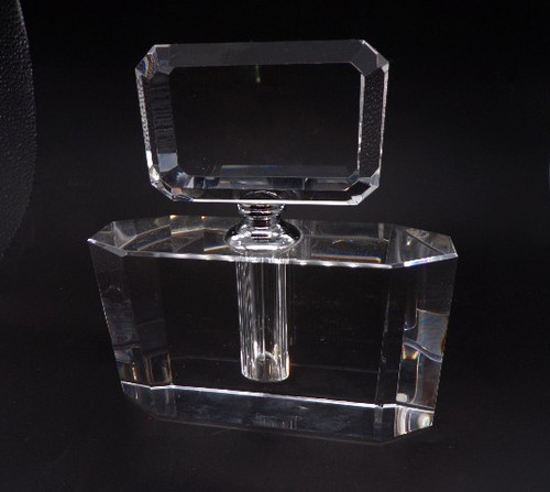 Large vtg art deco - large, crystal