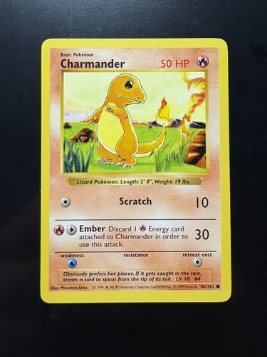 Charmander base set shadowless - charmander,