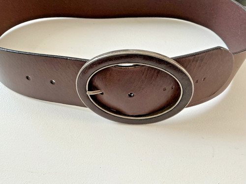 Brown leather sisley hip belt - leather,