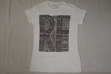 READING FESTIVAL 2013 PATTERN INITIALS LADIES SKINNY T SHIRT NEW OFFICIAL RARE