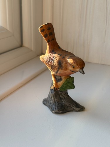 Vintage porcelain wren - porcelain, 'wren'