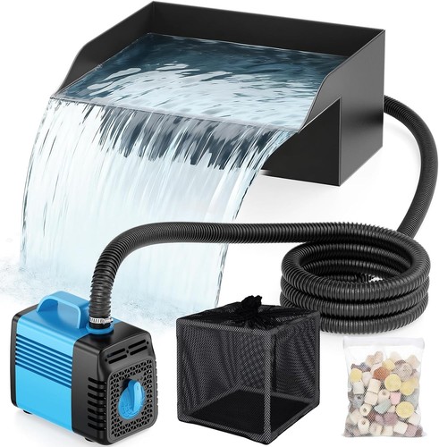 Pond waterfall spillway - pond,