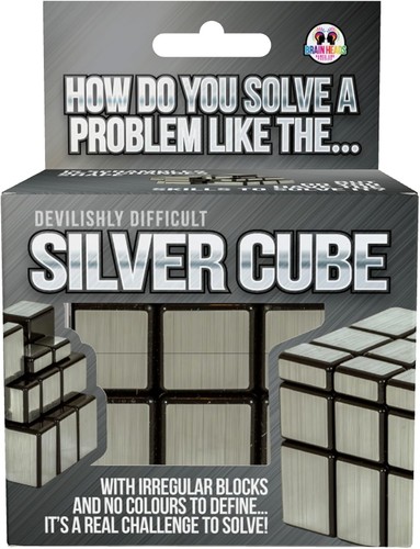Puzzle cube silver - puzzle,