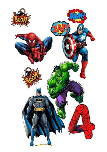 Marvel number edible icing - edible,