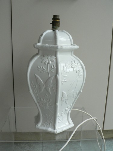 Vintage ceramic lamp base - vintage,
