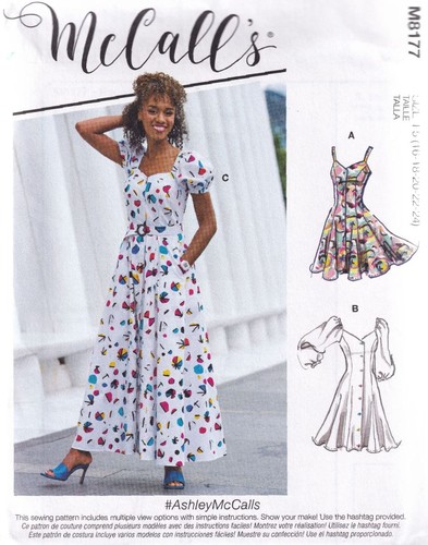 Mccalls 8177 dresses sewing - 8177,