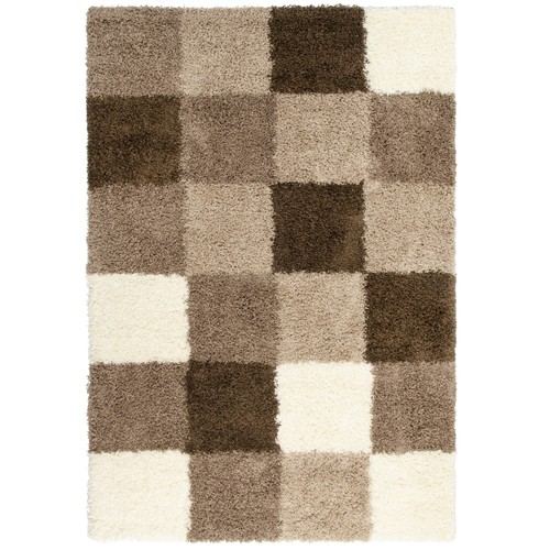 Cream brown checked thick - cream,