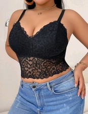 Plus Size Non Wired Longline Bra/Top UK Size 18/1xl