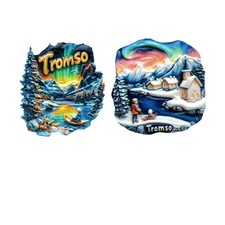 2PC Norway Tromso Souvenir 3D