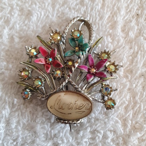 Vintage mother brooch - vintage,