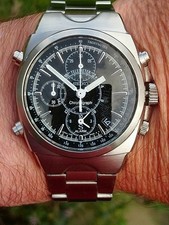 Beautiful Seiko 7T32-9000 SUS Chronograph. New Batt. Orig (SMALL) Strap. Box.