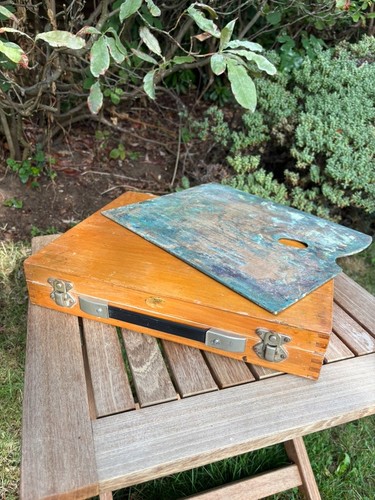 Vintage artists paint work box - vintage,