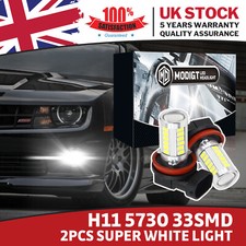 For TOYOTA AURIS Front Fog Light Bulb LED H11 6000K Brightness Fog Lamp 2PCS