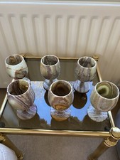 Goblets Six Onyx/Alabaster