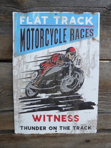 Flat track motorcycle races - flat,