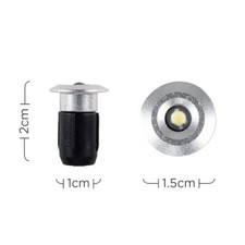 Pack Of 10 15mm Warm White LED Decking Lights