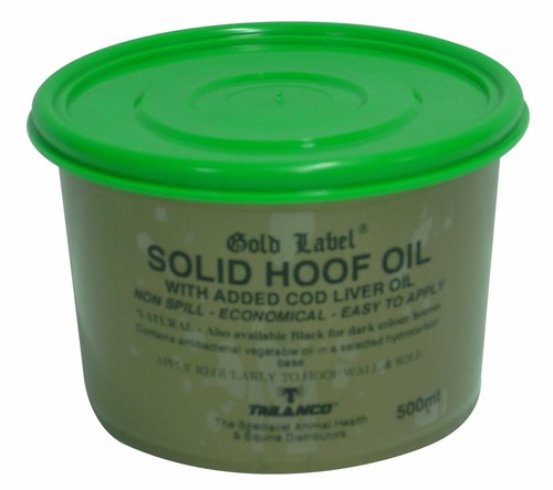 Gold label solid hoof - label,