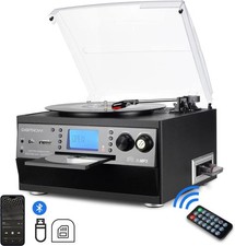 Vinyl record player with - vinyl,
