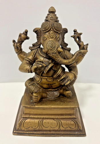 Antique indian bronze lord - bronze,