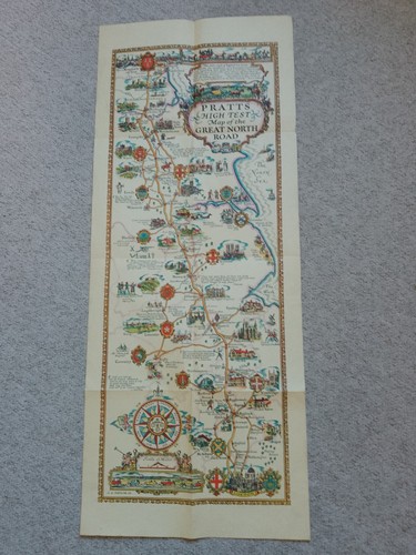 1930 pratts high test - 1930, map