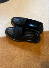 Russell & Bromley Womens Black Leather Loafers UK4 – RRP £100