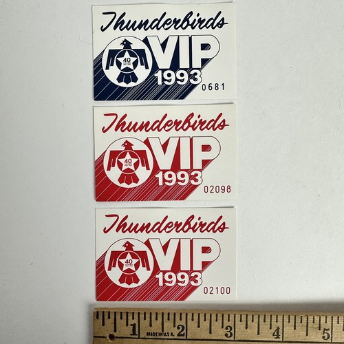 Vtg thunderbirds vip 1993 - 1993, logo