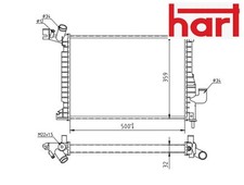 COOLANT RADIATOR 622 287 HART