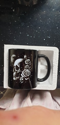 Gothic skull mug - gothic,