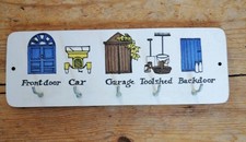 VINTAGE RETRO MID CENTURY KITSCH TAUNTON VALE HOME KITCHEN KEY TIDY HOOKS HOLDER
