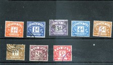 GB 1955 post. dues wmk St Edw Crn SG D46 - 55 (D48 - 9 missing) v.f.u., cat £75+