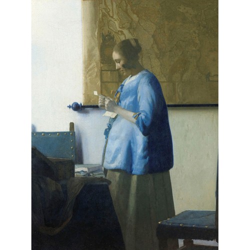 Vermeer woman reading letter - woman, a
