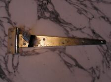 Heavy Duty Hinge 14" 355mm Silver Shed Garden Gate &Screws tee stable door fence