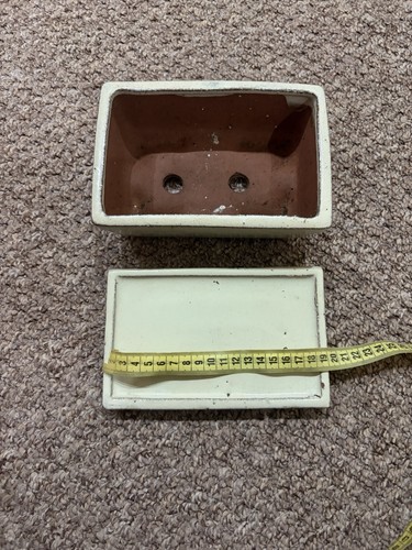 19cm bonsai pot - 19cm, tray