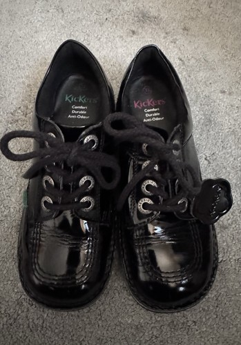 Kickers kick black patent - black,