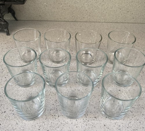 Clear glass votive - glass,