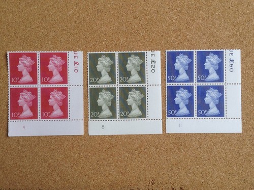 Three large machin blocks of - large,