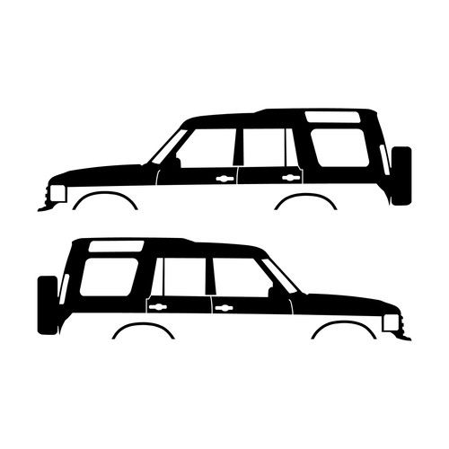 Set car decal stickers - of,