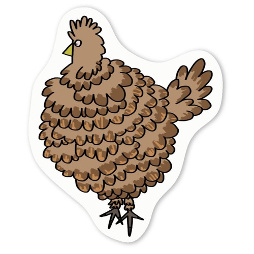 Fluffy chicken white vinyl - white,