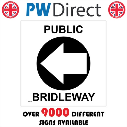 Sign custom public bridleway - public,