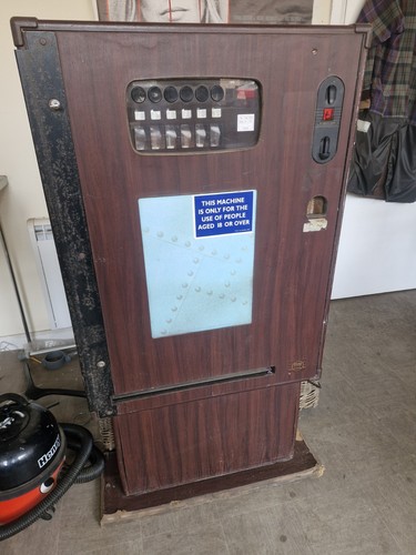 Vintage cigarette vending - cigarette,