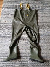 Viking Rubber Sport Chest Waders Fishing Green Size 9 Chest 43 Mens