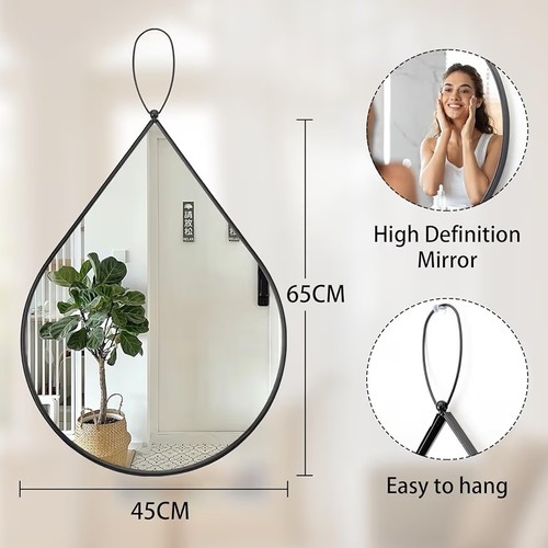 Tear drop fancy wall mirror - tear-drop,