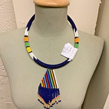 African, Maasai/Zulu Beaded Necklace. Handmade Beaded Necklace.Tribal Jewellery.