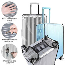 UK Clear PVC Waterproof Luggage Cover Trolley Suitcase Protector 18"-32" Travel