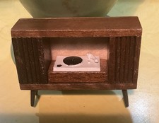 VINTAGE BARTON/LUNDBY DOLLS HOUSE RADIOGRAM RECORD PLAYER
