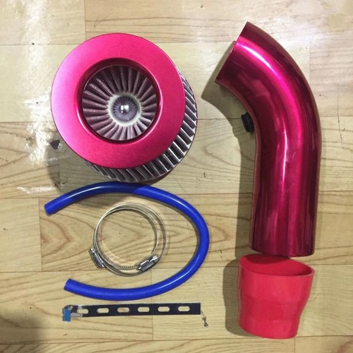 Red cold air intake filter - air,