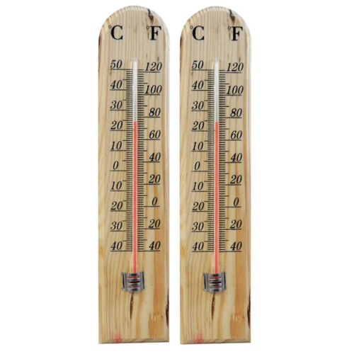 Wall wooden thermometer - x,